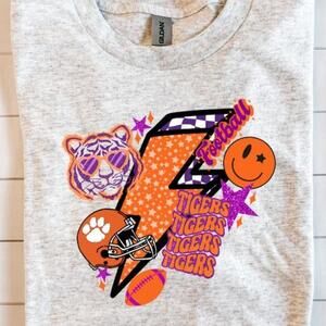 Clemson Tigers University Football Fan Tigers 1889 Smile Lightning Shirt Z01